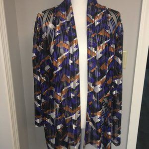 Sheer Geometric Knit Jacket